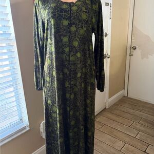 Chic Long Sleeve Patterned Dress